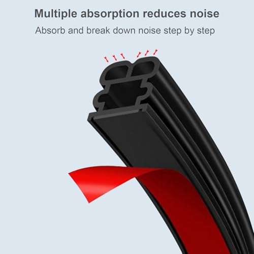 Rubber Seal Strip for Truck Car Weather Stripping Universal Self Adhesive Large Auto Door Soundproofing Weatherstrip for Pickup Truck SUV RV Boat 85.3Ft - size: 85.3Ft