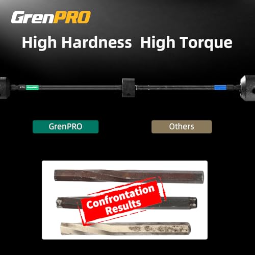 GRENPRO 6" Torx Bit Set 14pc TT7-TT40, S2 Steel Magnetic Screwdriver Bits - size: T7-T40(6"*14pcs)