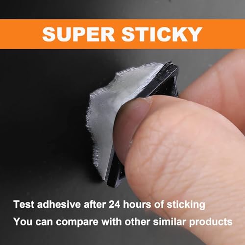 100 Pack 1.1 inch Zip Tie Adhesive Mounts Self Adhesive Cable Tie Base Holders with Multi-Purpose Tie wire clips with screw hole,Anchor stick on wire holder with 8 inch zip ties（White） - color: 100 Pack 1.1" White