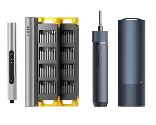 HOTO SnapBloq™ S-A01 Master Precision Screwdriver Set + Electric Screwdriver Rechargeable, 3.6V Cordless Screwdriver Set USB-C, 3 Torque Settings