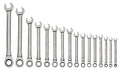 Williams WS-1122NRC Combo Ratcheting Wrench Set, 1/4-Inch - 1-1/4-Inch, 16-Piece - size: 1/4 - 1-1/4 Inch (16 Pieces)