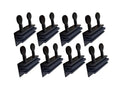 QCAA Sliding Window Security Lock with Vinyl Lining, Child Proof Lock, Aluminum, Black, 8 Pack, Made in Taiwan - color: Black(w/Vinyl Lining), size: 8pack