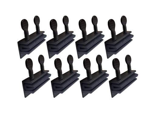 QCAA Sliding Window Security Lock with Vinyl Lining, Child Proof Lock, Aluminum, Black, 8 Pack, Made in Taiwan - color: Black(w/Vinyl Lining), size: 8pack