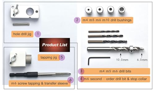Aluminum Extrusion Drill Guide & Tap Jig Bit Access Hole For 2020 2040 European Aluminum Profile M4 M5 M6 M10 Drill Bushing