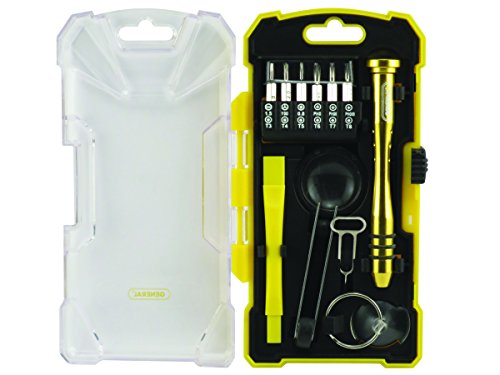 General Tools 660 iPhone Repair Kit for Smart Phones, Tablets & Other Electronic Devices, 17 piece set