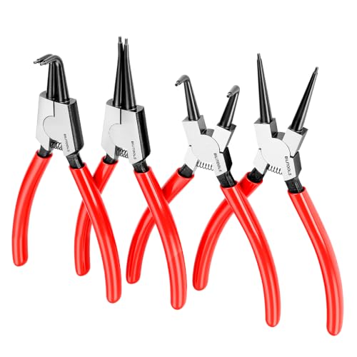 BILITOOLS 4PC 9" Internal & External Snap Ring Pliers Set - size: 9'' Internal & External Snap Ring Pliers Set