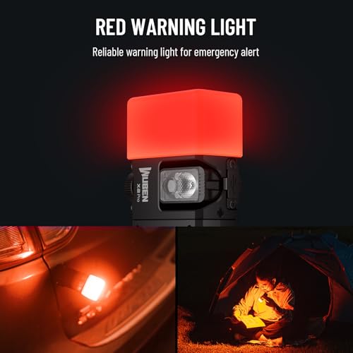 WUBEN AC3 Flashlight Diffuser Durable, Lamp Caps for X2Pro/X4 Flashlight, for Camping, Emergencies and Outdoor (Red) - color: Red