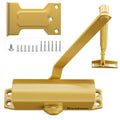 Dullgolden Hydraulic Door Closer Medium Size, Automatic No Slam for Home & Commercial Use - size: Medium, style: Dullgolden