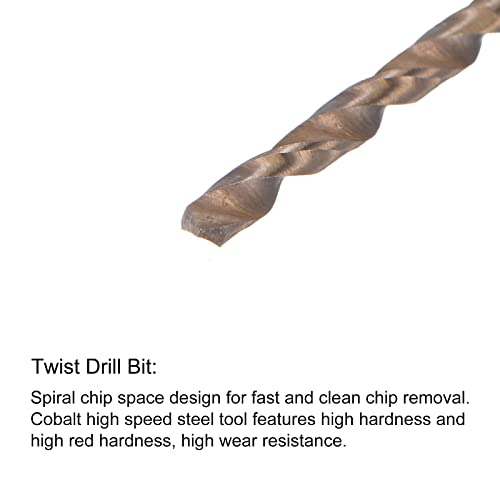 uxcell M3 x 0.5 Spiral Point Thread Tap and 2.5mm Drill Bit Set, Metric Titanium Plated Cobalt High Speed Steel Machine Screw Thread Tap Threading Tool - size: M3 x 0.5 + 2.5mm