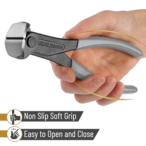 Bates- Nail Puller, 7 Inch, Gray, Nail Remover Tool, Cutting Pliers, Carpenter Tools, Staple Puller, End Cutting Pliers - color: Gray, size: 7", 1 Pack