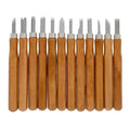 Wood Carving Tool Set - 12 PCS Hand Carving Chisels Tool Set Whittling Knife Art Craft Caving Tool Kit Hobby Knife Kit for DIY Sculpting