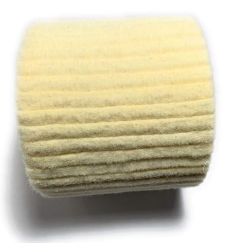 Wool Felt Wire Drawing Wheel Buffer Drum for Rust/Dust Removal, Jewelry/Glass Polishing - 120X100mm - size: 120X100MM