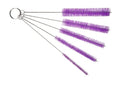 10" Extra Long Tube Brush Set - Large 5 Pack - Purple - color: Purple, size: Large 5 Pack (8mm 12mm 16mm 20mm 24 mm)