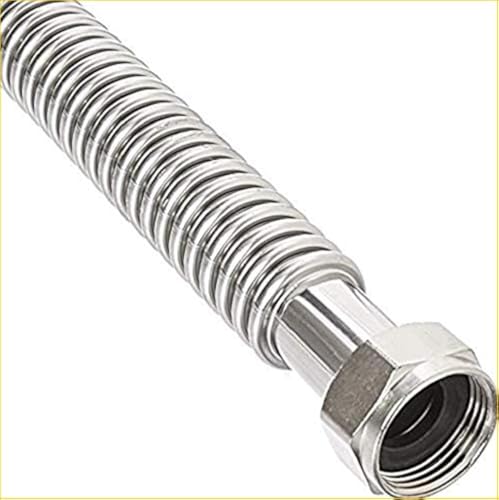EZ-Fluid 18" x 3/4-Inch FIP x 3/4-Inch FIP Corrugated Flexible Stainless Steel Water Heater Connector Supply Line for Female Iron Water Hose Pipes Fitting,18-Inch (1-Pc) - size: 3/4-Inch FIP x 3/4-Inch FIP, 18-Inch