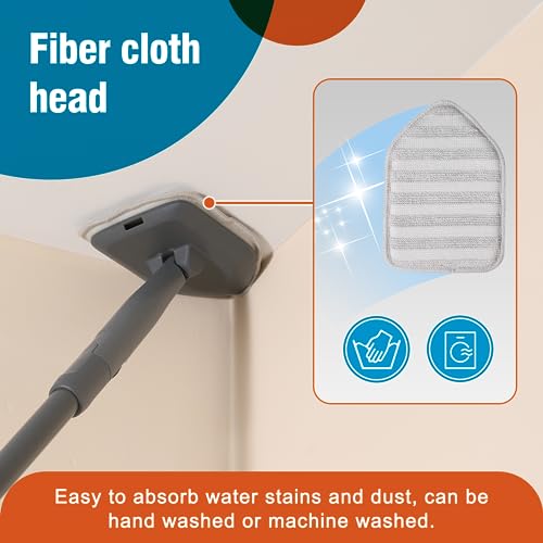 CLEANHOME Tub Tile Scrubber Brush for Cleaning Shower Tile Floor,Bathtub - color: Orange