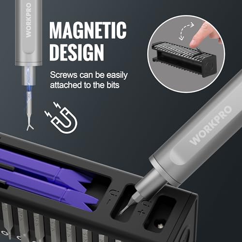 WORKPRO 42-in-1 Mini Electric Screwdriver, Precision Screwdriver Set