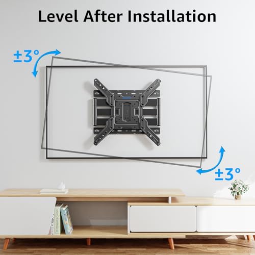 MOUNTUP Ultra Slim Full Motion TV Wall Mount, 1.3" Thin Low Profile TV Bracket for 26-60" LED OLED QLED TVs,Smooth Swivel Tilt Extension,Max Vesa 400x400mm,Up to 88lbs,Fits Single 12" 16" Studs,MU0062 - size: Ultra Slim TV Mount