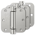 Luxbaro 3 Pack Self Closing Door Hinges 3.5 Inch, Adjustable Tension - color: Brushed Nickel-5/8'', size: 3.5" 3 Pack