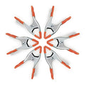 PONY 6-Pack 6" Heavy Duty Spring Clamp Set, Squeezed Metal Spring Clip