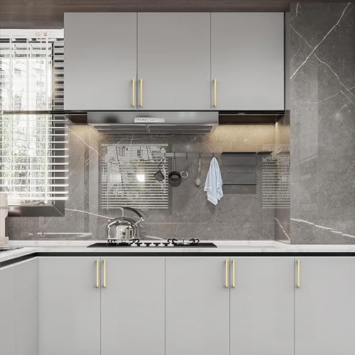 Asidrama 10 Pack 7 inch Brushed Gold Kitchen Cabinet Handles - color: Brushed Gold, size: 7" Hole Center(177mm)