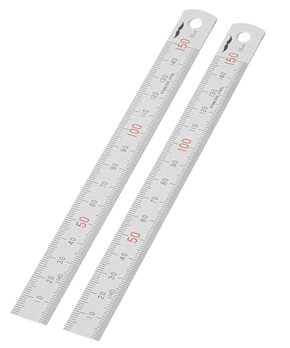 Mr. Pen- Machinist Ruler, 2 Pack, 150mm, Stainless Steel Imperial - style: 150 mm, 2 Pack