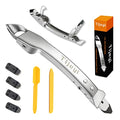 Caulking Tool Kit Stainless Steel Grout Removal Tool,4 in 1 Tile Caulk Tool