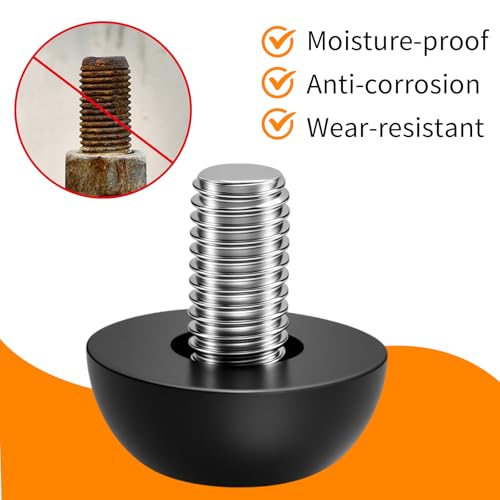 64Ps M8 Thread Stainless Steel Adjustable Leveling Feet - color: 64pcs