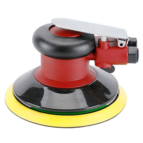 Professional Air Random Orbital Palm Sander, Heavy Duty Dual Action Pneumatic Sander with 1pc Backing Plate (6 inch) - size: 6 inch