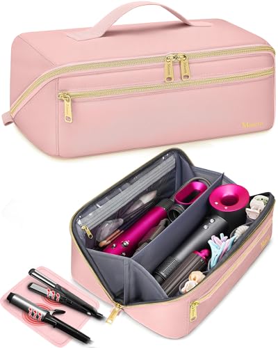 Mancro Hair Tools Travel Bag, Carrying Case Compatible with Shark Glam - color: Pink, size: X-Large