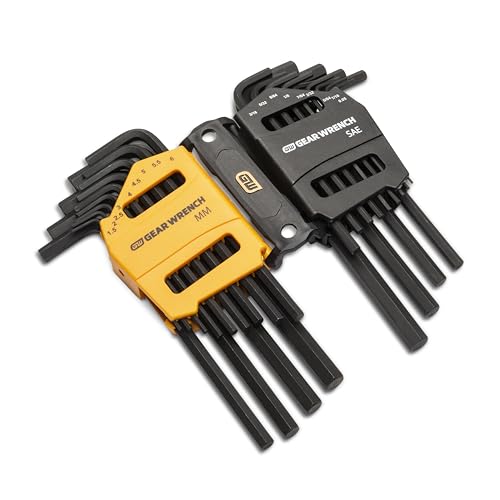 GEARWRENCH 26 Piece Long Arm SAE/Metric Hex Key Set - 83504 - style: SAE/MM