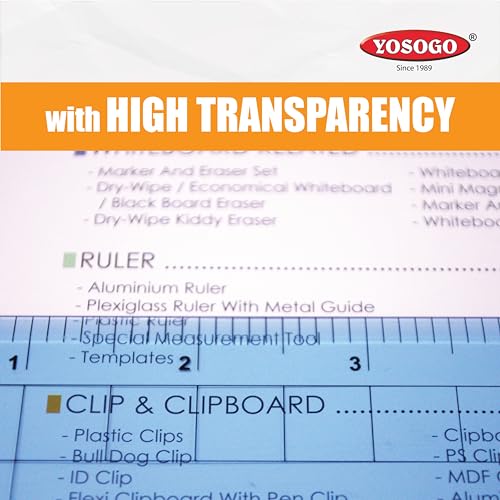 Pack of 2 Large Transparent Triangle Ruler Set Square: 12 Inch- 30/60 Degree & 9 inch 45/90 Degree | Essential for School and Work use (Inch Scale)