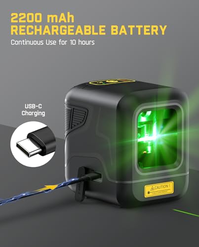 Fanttik D2 Pocket Green Laser Level for Picture Hanging and Home DIY