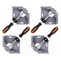 4pcs Corner Clamp - Right Angle 90 Degree Wood Clamps For Woodworking, With Adjustable Swing Jaw Aluminum Alloy Frame, For Welding, DIY Woodworking - style: 4pcs