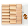 90PCS Wooden Dowel Pins Kit, Wooden Pegs for Furniture - size: 1/4"+5/16"+3/8", 90PCS