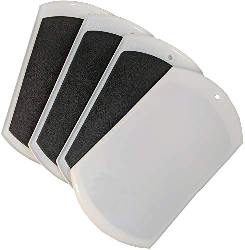Furniture Slides for Carpet, Professional (11” x 7”) - Easily Move Sofas, Loveseats, Cabinets, Bookcases, and More (4 Slides per Set) - size: 11" x 7"