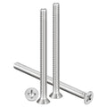 METALLIXITY #4-40x1-1/2 Phillips Flat Head Bolts 304 Silver 30Pcs - color: Silver, size: #4-40x1-1/2"