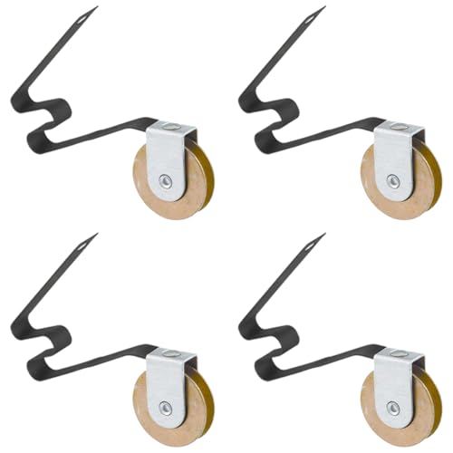 4 Pack Sliding Screen Door Tension Spring Fits for M-Shaped Rollers, Replaces B 512, B 513, and B 746 Used on Both Top and Bottom, 1" Concaved Steel Ball Bearing