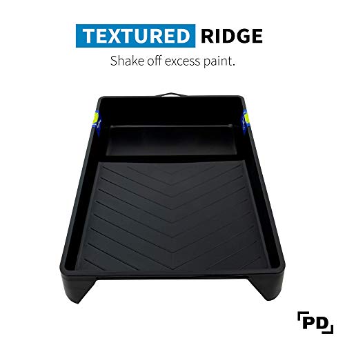 PD 9 Inch Paint Roller Tray, 2-Pack, Deep Pocket, Black Plastic - color: Tray (Black) – 2 Pack, size: 9-inch