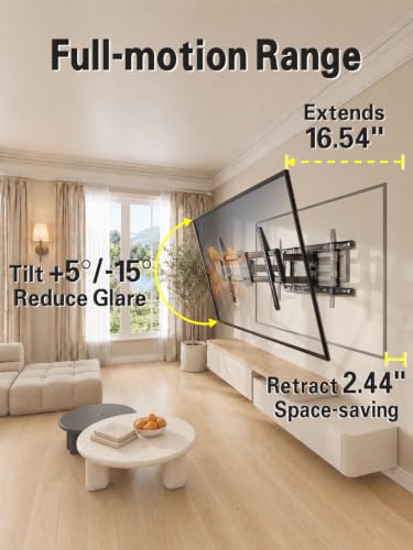 Mounting Dream TV Wall Mount for Most 42-84 Inch TVs - size: 42"-84" TV