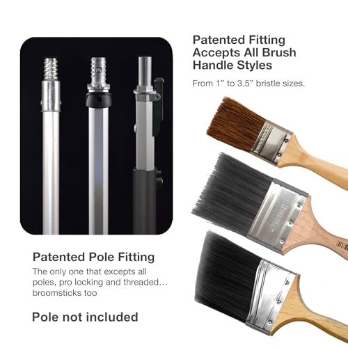 Revolver Pro by McCauley Tools Paint Brush Extender for Painting high Areas Safe, Fast and Easy, by Hand or with a Pole