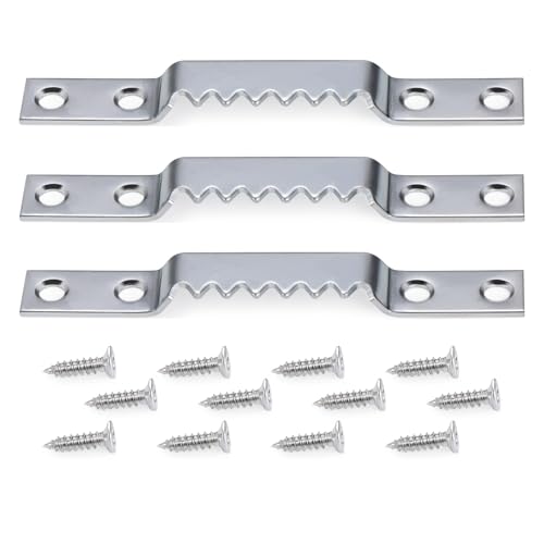 Sawtooth Picture Hangers Heavy Duty - Supports 144 lbs, 15 Pack Large Sawtooth Hangers with Screws, for Hanging Heavy Photos Frame Paintings Decorations - size: Large Heavy Sawtooth - 15 Pack