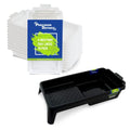 PD 4 Inch Paint Roller Tray and Liner Bundle, 12-Pack, Deep Pocket - color: Bundle (Mixed) – 12 Pack, size: 4-inch