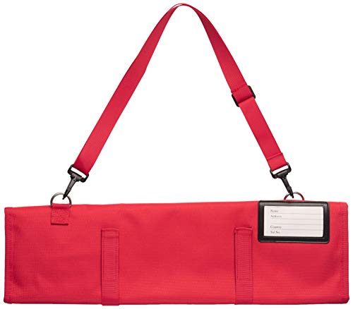 Mercer Culinary 7-Pocket Knife Roll Storage Bag, Red - style: 7-pocket Knife Roll Storage Bag, Red