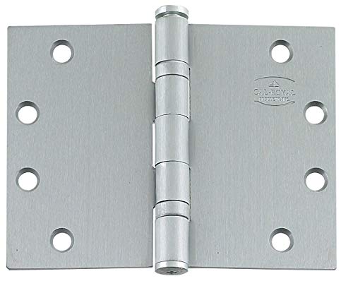 Wide Throw Hinge 180 Degree Stainless Steel 4.5 Inch x 6 Inch 2-Pack - color: Stainless Steel