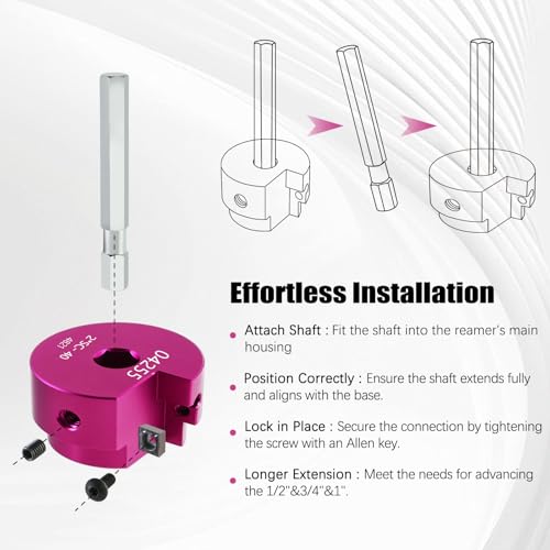 PVC Pipe Reamer Kit 1 PCS 2"(PPR200) for SCH 40 PVC CPVC ABS - size: 2 Inch