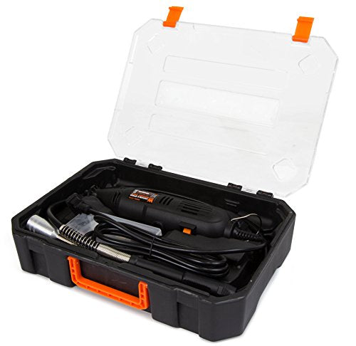 WEN 23103 1-Amp Variable Speed Rotary Tool with 100+ Accessories, Carrying Case and Flex Shaft - style: Corded