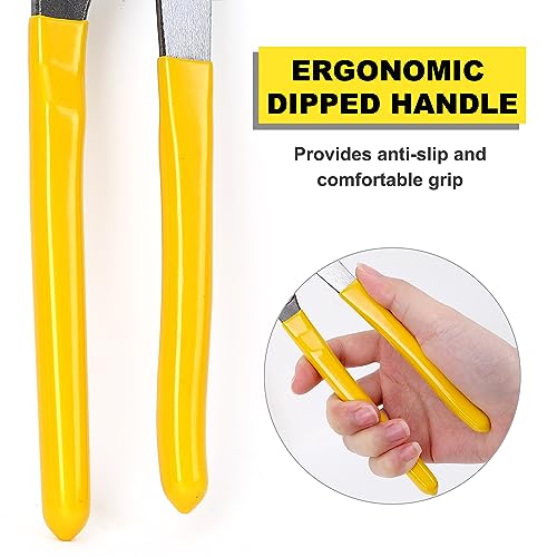 TOPLINE 4-piece Tongue and Groove Joint Pliers Set - style: Dipped Handle