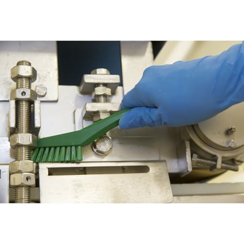 Vikan 44012 Brush,Detail,Stiff,9" x .5",PP/PBT,Green - color: Green