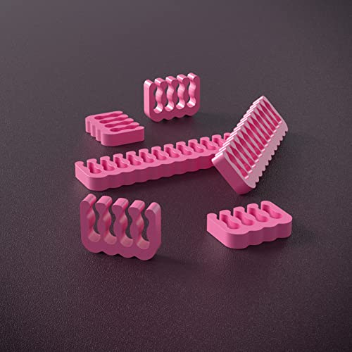 SIRLYR PSU Cable Combs,Pearlescent Paint Computer Wire Organizer,Extension Cables Comb for PC Cable Management 20 Pieces Set = 24 pin x 4, 8 pin x 16 for 3 mm/0.11In up to 3.5 mm/0.13In Pink - color: Pink