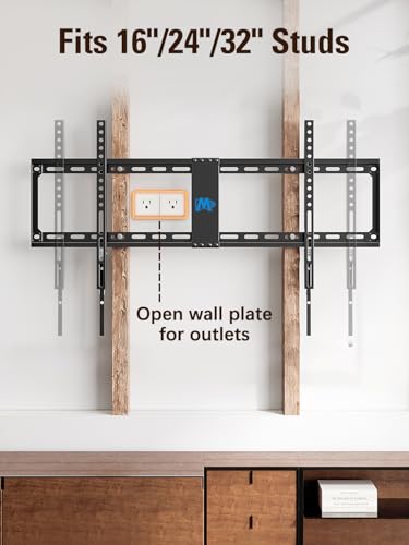 Mounting Dream Fixed TV Wall Mount Low Profile TV Bracket for 42-90 Inch TV | Flush TVs Mount for Space Saving, Wall Mount TV Bracket Fits 16", 24", 32" Studs, Max VESA 800x400mm and 132lbs MD2361-32 - size: Fixed for 42"-90" TV & 16"/18"/24"/32" Studs